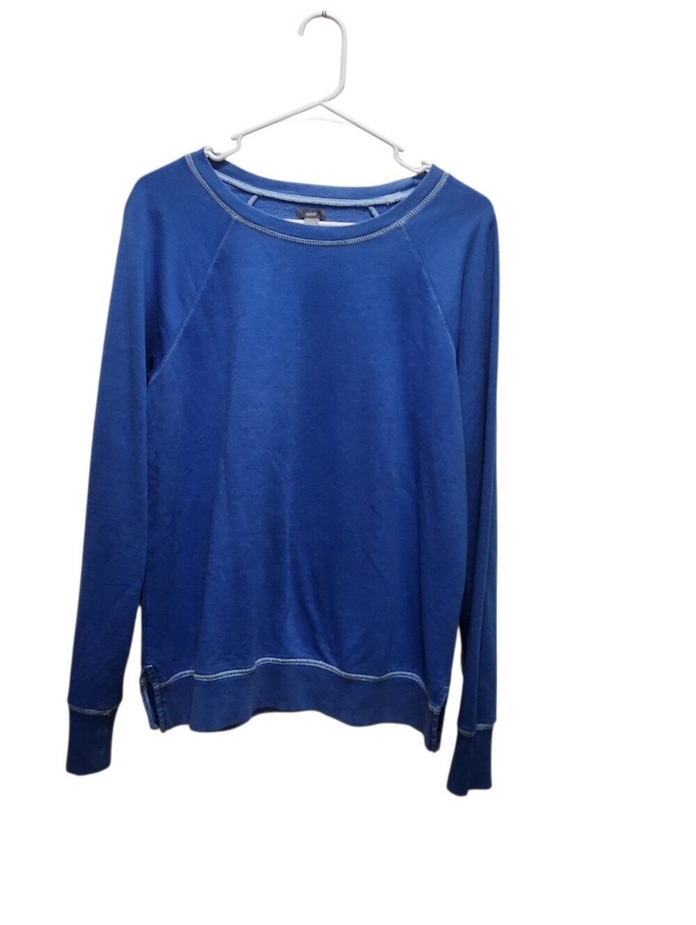 Aerie Blue Pullover Sweatshirt Casual Lounge Athleisure Top Vintage Vibes Size L